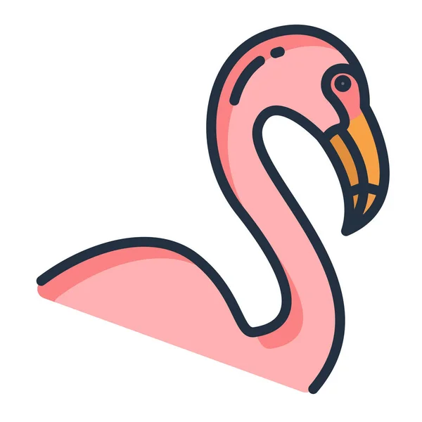 Flamingo Vektor Illustration Hintergrund — Stockvektor