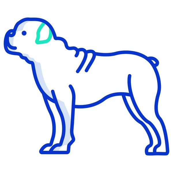 Hund Web Symbol Vektor Illustration — Stockvektor