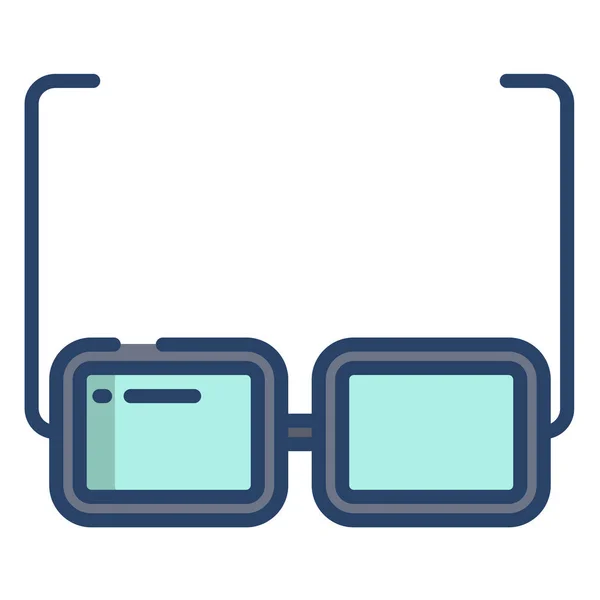 Gafas Icono Web Ilustración Simple — Archivo Imágenes Vectoriales