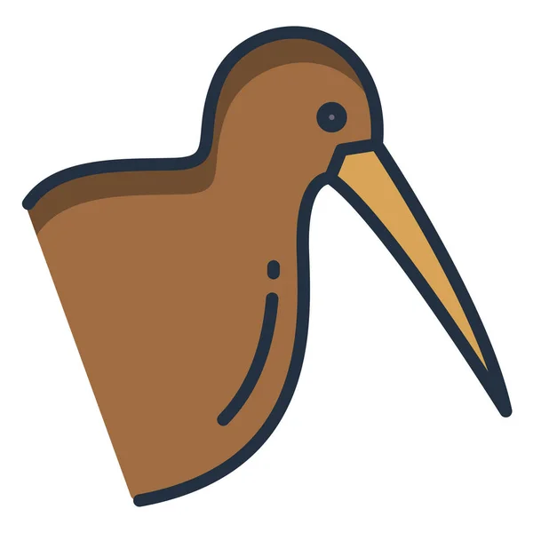 Kiwi Logotipo Ícone Projeta Vetor —  Vetores de Stock