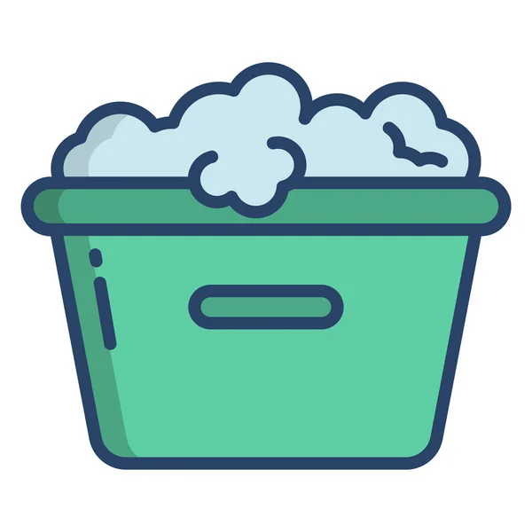 Bucket Web Icon Simple Illustration — Stock Vector