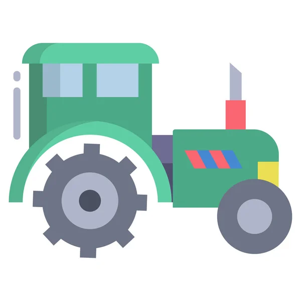Tractor Web Icon Vector Illustration — Stock Vector