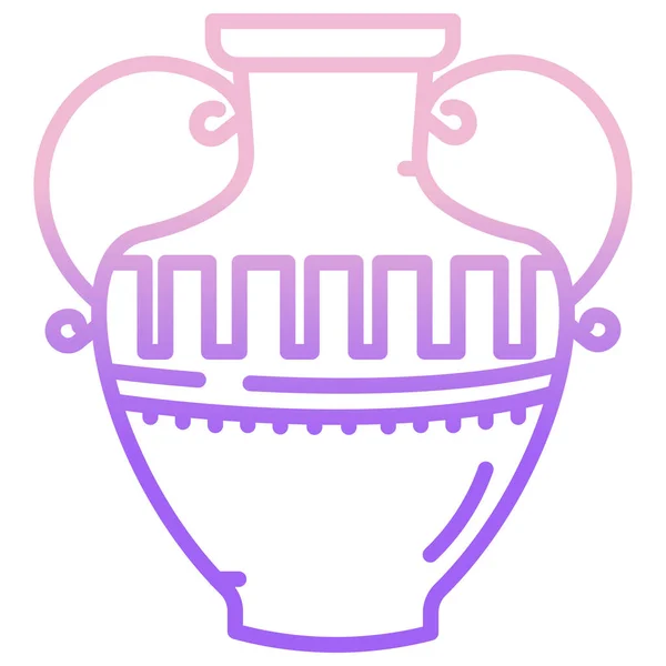 Icône Vectorielle Simple Illustration Amphora — Image vectorielle