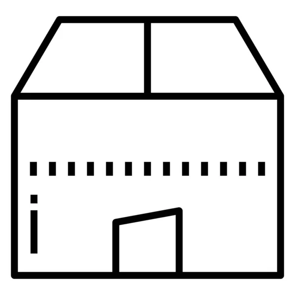 Caja Icono Web Ilustración Simple — Archivo Imágenes Vectoriales