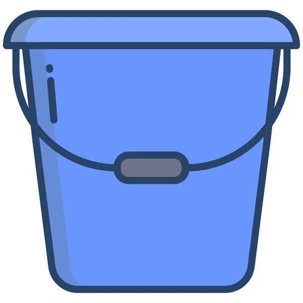 Lavado Cubo Web Icono Simple Vector Ilustración — Archivo Imágenes Vectoriales