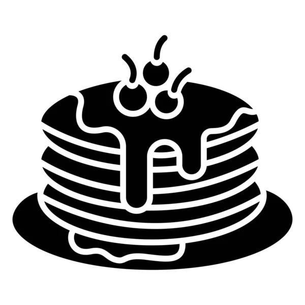 Икона Торта Контурная Иллюстрация Векторных Иконок Торта Интернета — стоковый вектор