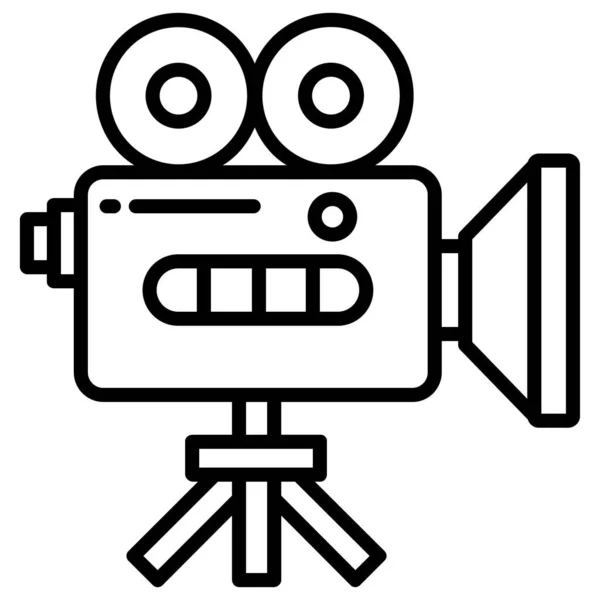 Video Camera Eenvoudige Illustratie — Stockvector