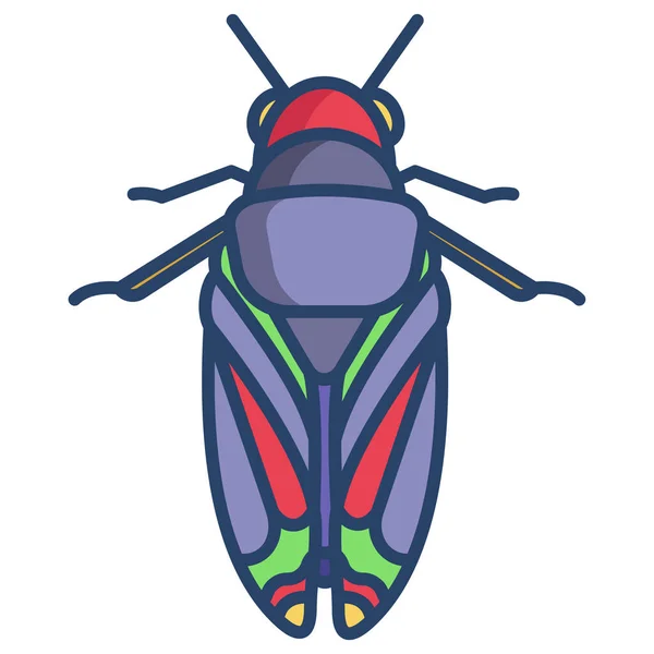 Insecte Icône Web Illustration Simple — Image vectorielle