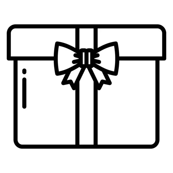 Вектор Иконки Подарка Иконка Вектора Подарка Подарок День Рождения — стоковый вектор
