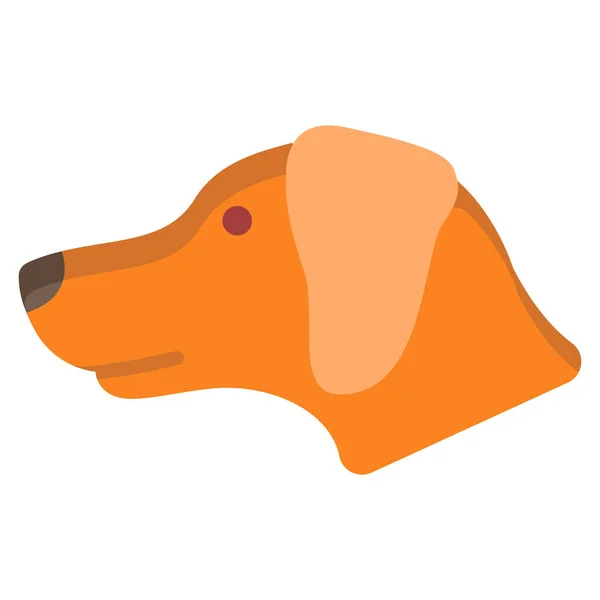 Hund Web Symbol Vektor Illustration — Stockvektor