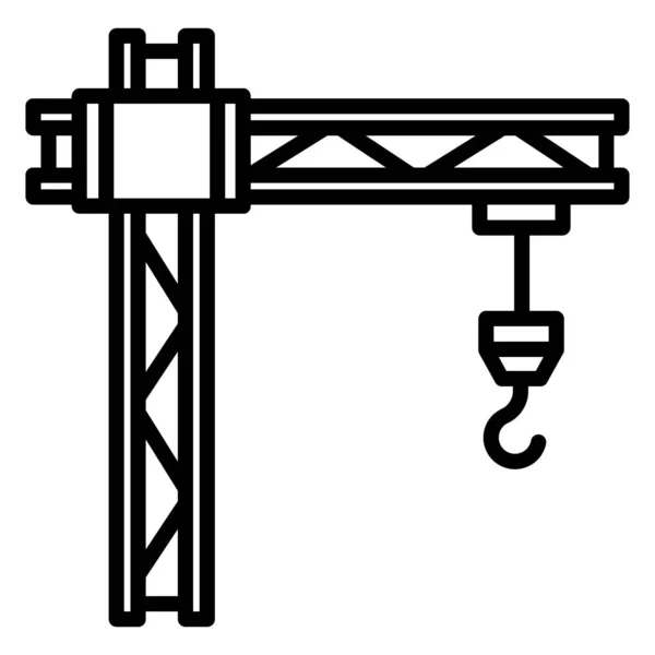 Ícone Web Guindaste Ilustração Vetorial —  Vetores de Stock