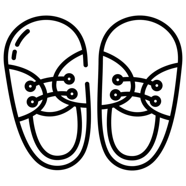 Flip Flops Ícone Ilustração Vetorial — Vetor de Stock