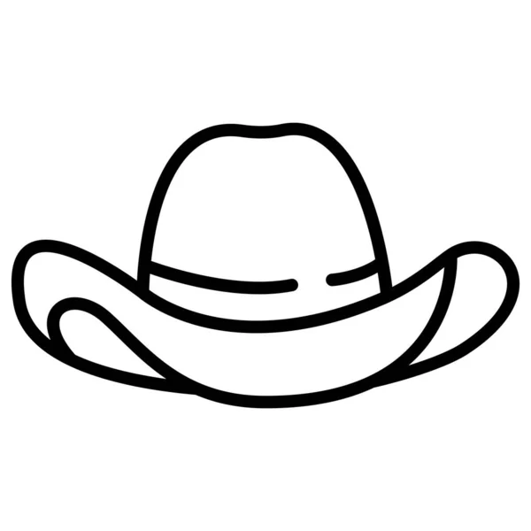 Sombrero Icono Web Ilustración Vectorial — Archivo Imágenes Vectoriales