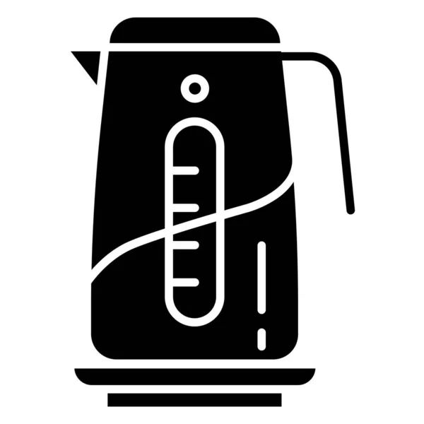 Kaffeemaschine Ikone Umriss Illustration Der Wasserkocher Vektor Symbole Für Das — Stockvektor