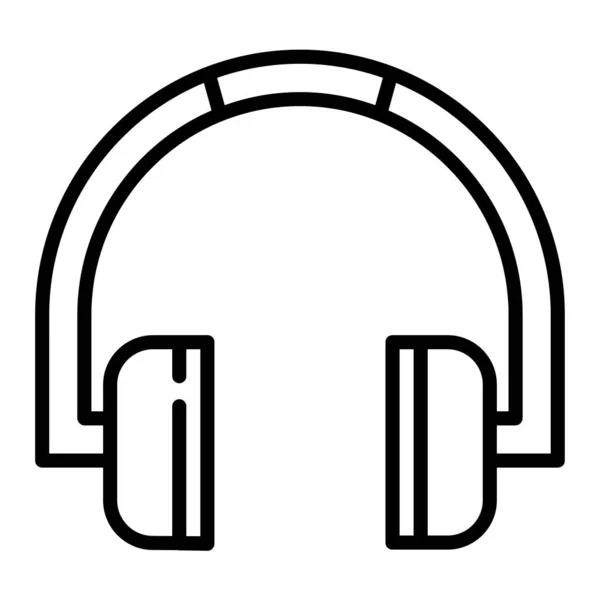 Headphones Ícone Web Ilustração Vetorial — Vetor de Stock