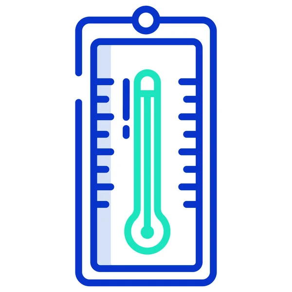 Thermometer Einfaches Symbol Vektorabbildung — Stockvektor