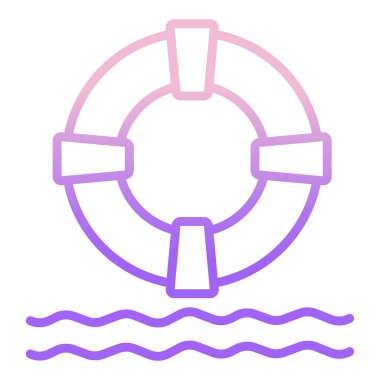 Can simidi vektör ince çizgi simgesi