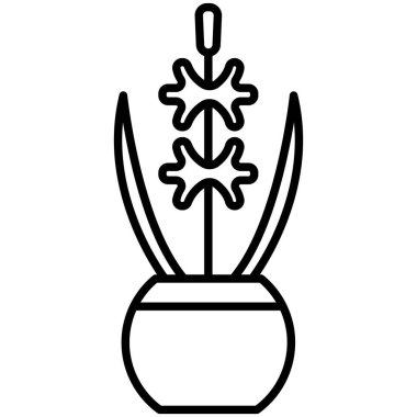 Sümbül. Web simgesi basit illüstrasyon