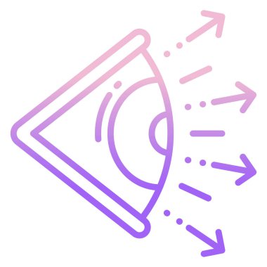 Göz. Web simgesi basit illüstrasyon 