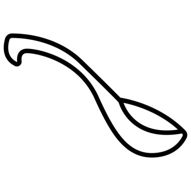 Kaşık. Web simgesi vektör illüstrasyonu