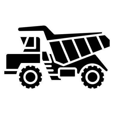 kamyon web simgesi basit illüstrasyon