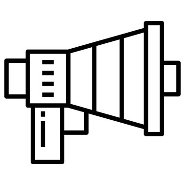 Konuşmacı. Web simgesi vektör illüstrasyonu