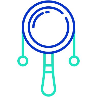 Çıngırak. Web simgesi basit tasarım