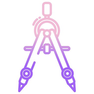 Pusula. Web simgesi basit tasarım