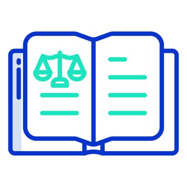 Kitap. Web simgesi basit illüstrasyon