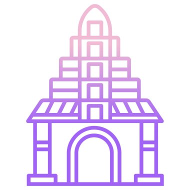 Beyaz arkaplanda basit vektör simgesi oluşturuluyor