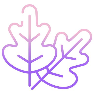 Yaprak simgesi, vektör illüstrasyonu