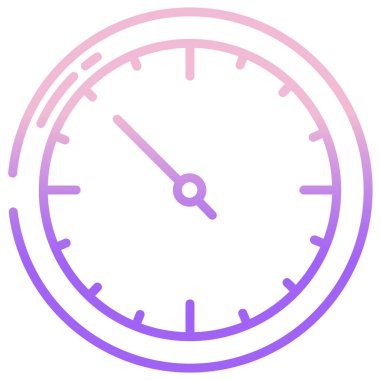 Saat. Web simgesi basit illüstrasyon 