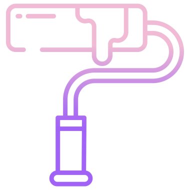 Boya fırçası. vektör illüstrasyonu