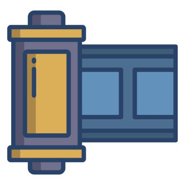 Basit vektör simgesi, film prodüksiyonunun çizimi