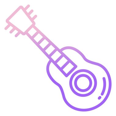 gitar simgesi vektör illüstrasyonu