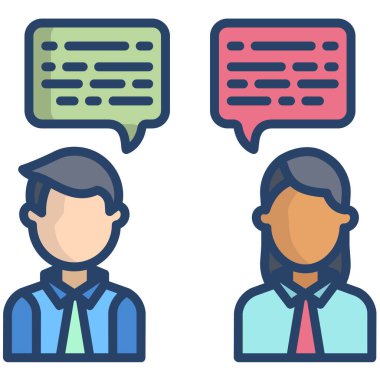 iş insanları simgesi vektör illüstrasyonu