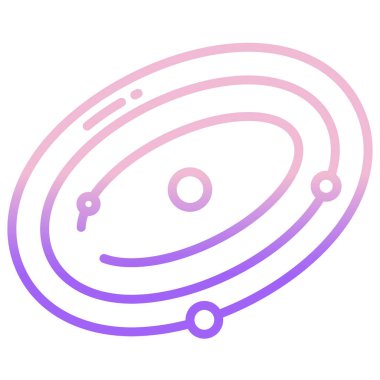 Gezegen. Web simgesi basit illüstrasyon