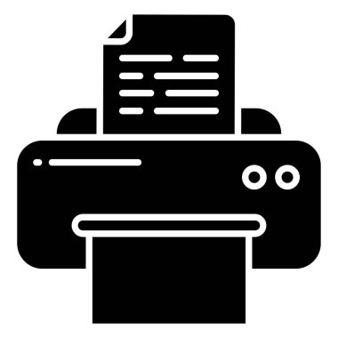 Yazıcı. Web simgesi basit illüstrasyon