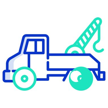 kamyon web simgesi basit illüstrasyon