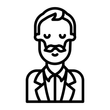 avatar simgesi web vektör çizimi