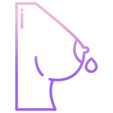 Kadın göğsünün vektör çizimi