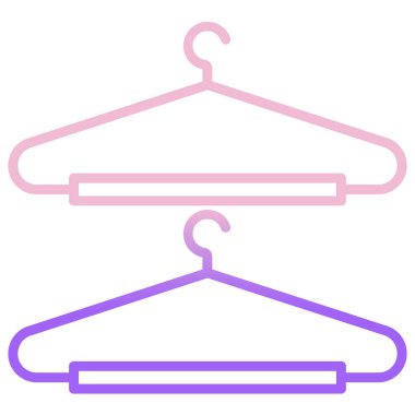 Askı simgesi beyaz arkaplanda izole edildi