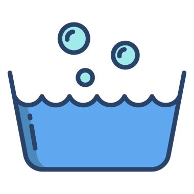 El yıkama. Web simgesi basit illüstrasyon