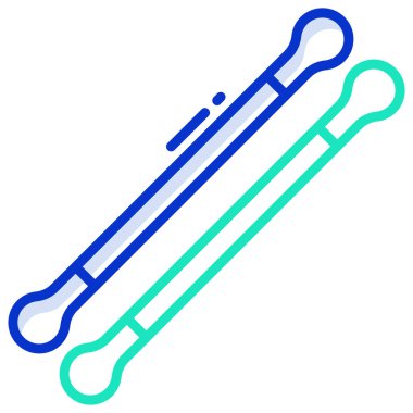 Basit vektör simgesi, pamuk örneklerinin çizimi