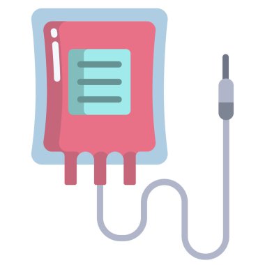 - Kan. Web simgesi basit illüstrasyon