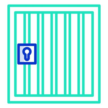 Hapishane simge vektör çizim 