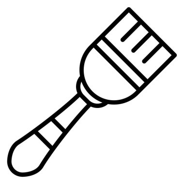 fırça. Web simgesi basit illüstrasyon