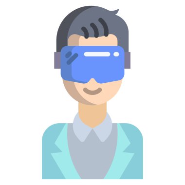 gadget man simgesi vektör çizimi 