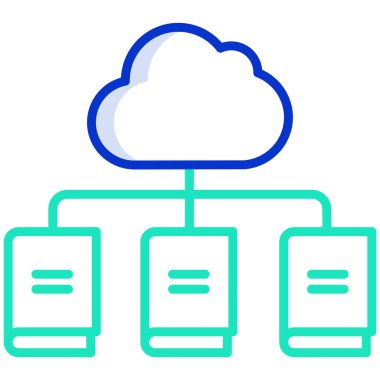 Bulut ağı. Basit resimleme