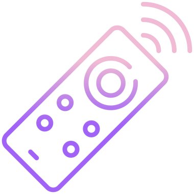 Uzaktan. Web simgesi basit illüstrasyon